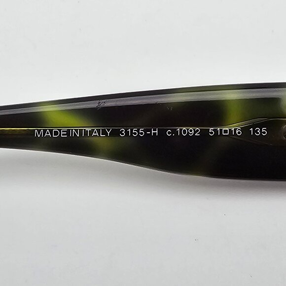 Chanel 3155-H C.1092 Collection Perle Green Eyeglasses Frame w/ Case Italy 51mm - Picture 8 of 15